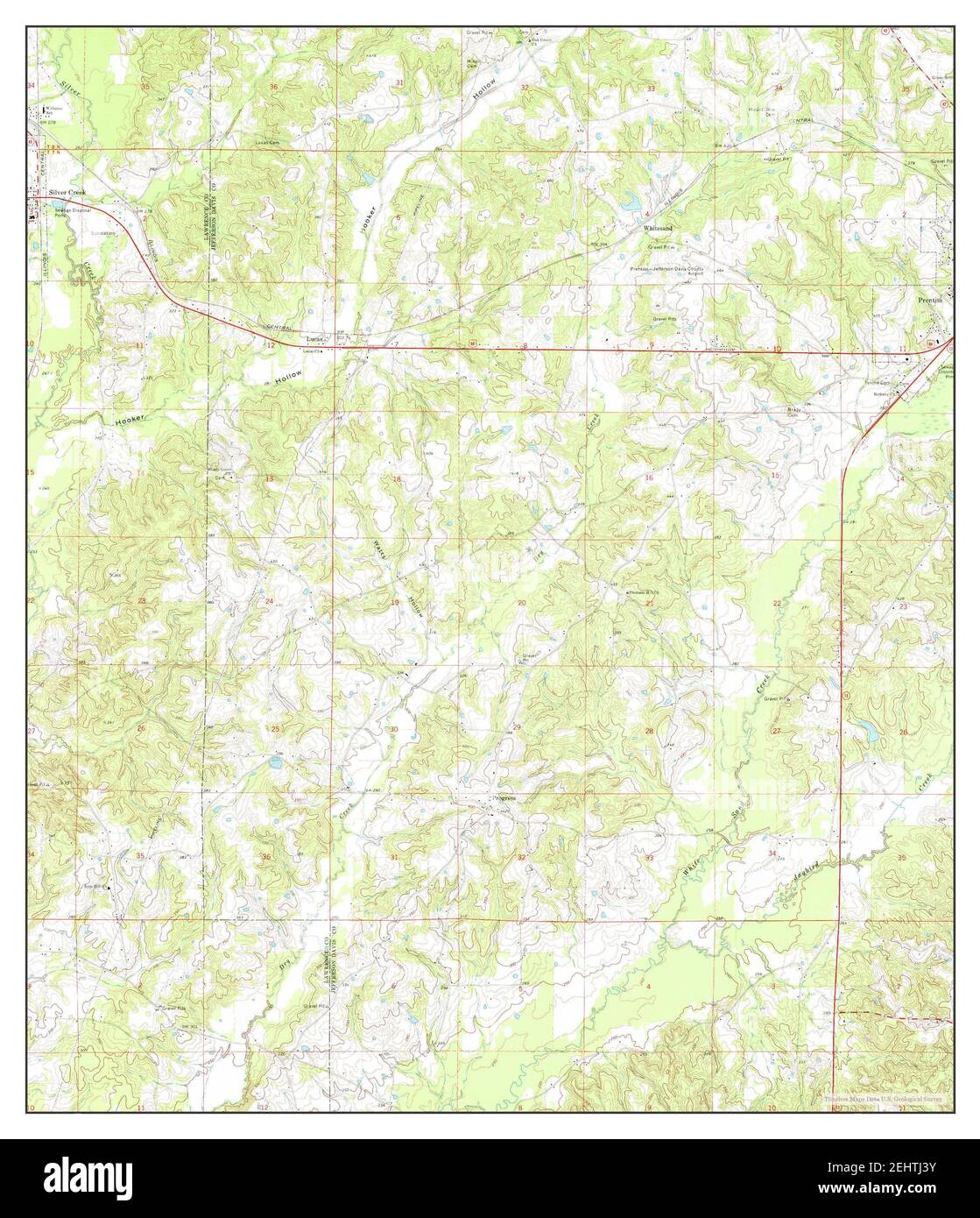 Map of prentiss mississippi hires stock photography and images Alamy