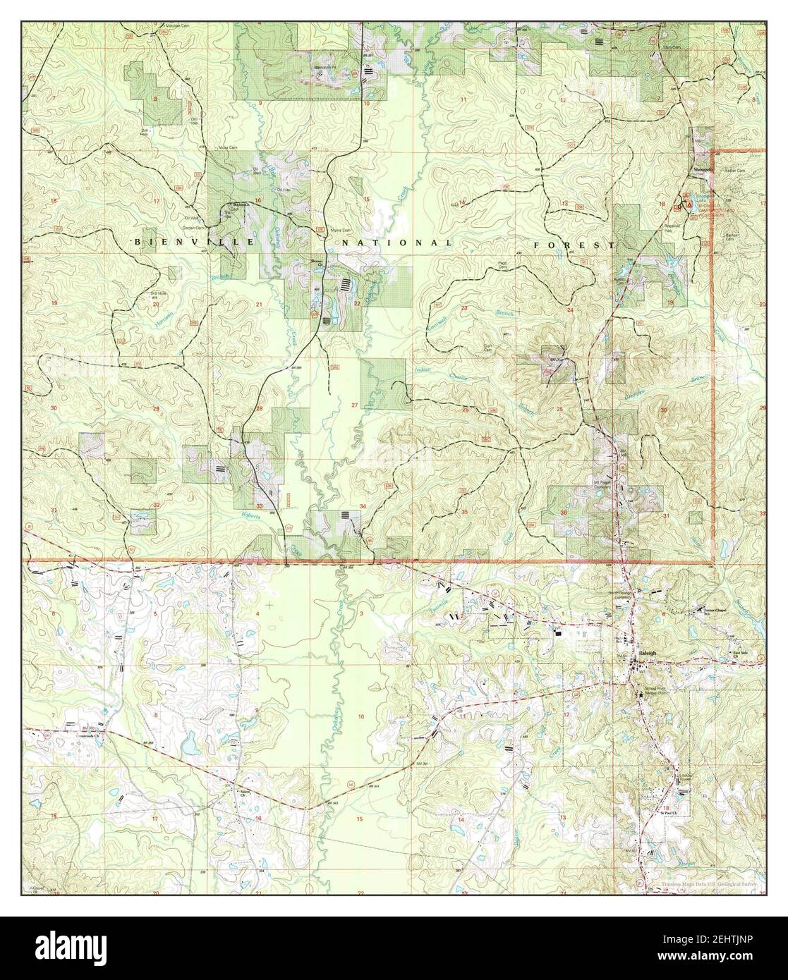 Raleigh mississippi map Cut Out Stock Images & Pictures Alamy