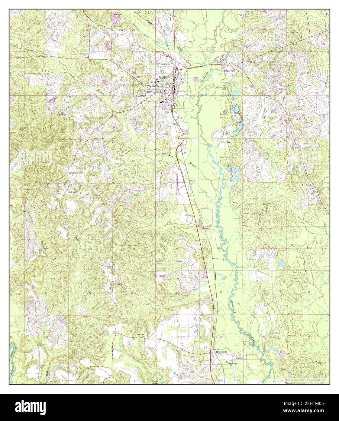 Map of richton hires stock photography and images Alamy