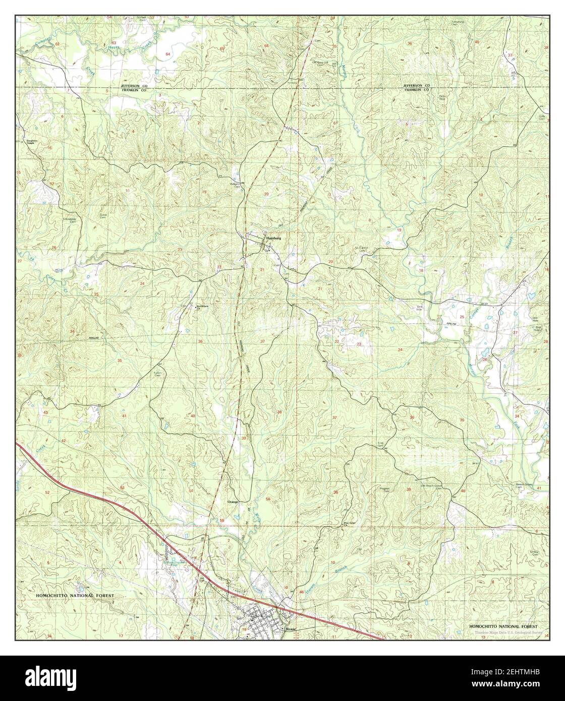 Map of roxie mississippi hires stock photography and images Alamy