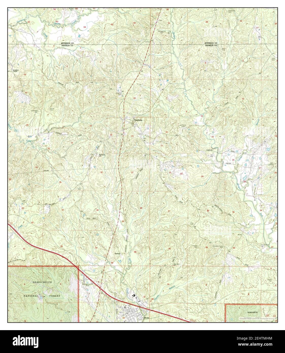 Map of roxie mississippi hires stock photography and images Alamy