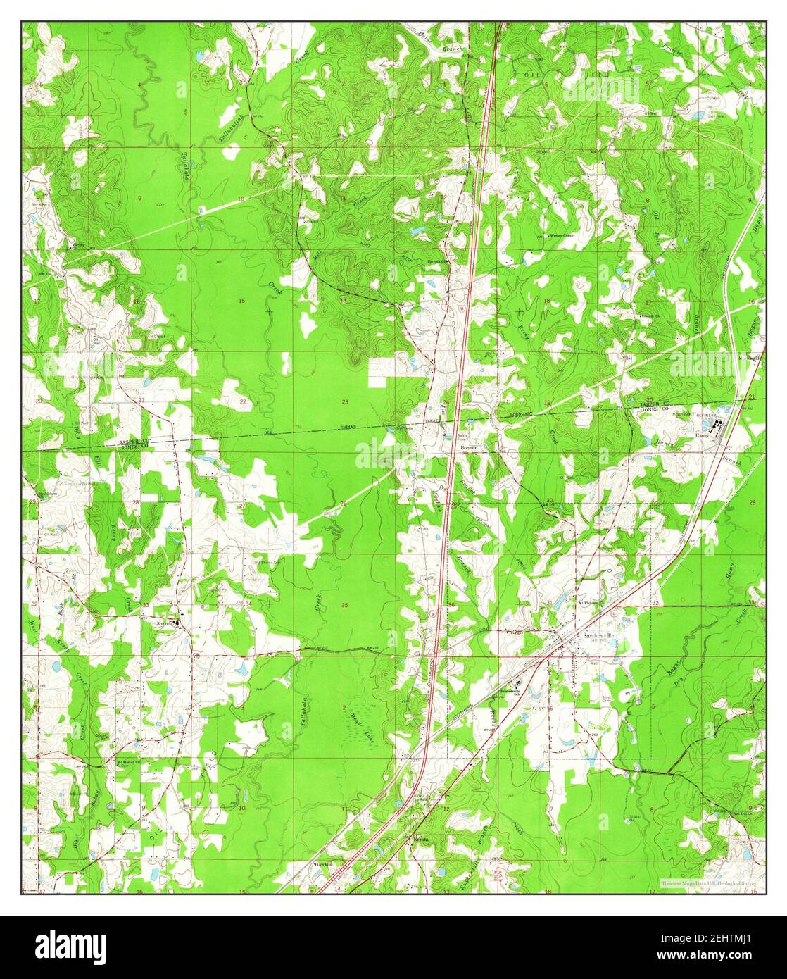 Map of sandersville hires stock photography and images Alamy