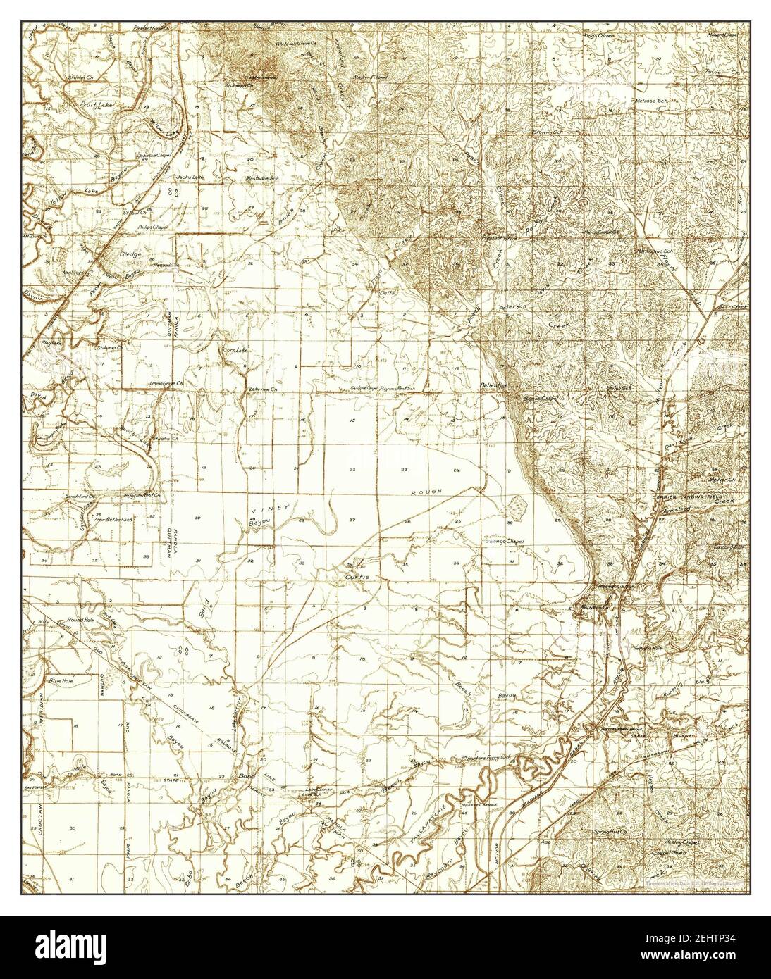 Sledge, Mississippi, map 1932, 148000, United States of America by