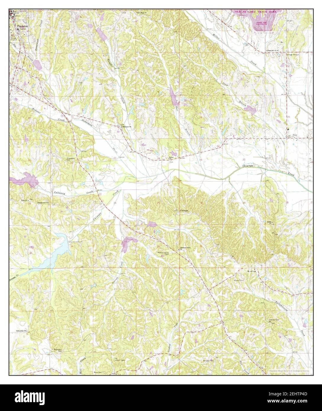 Map of pontotoc mississippi hires stock photography and images Alamy