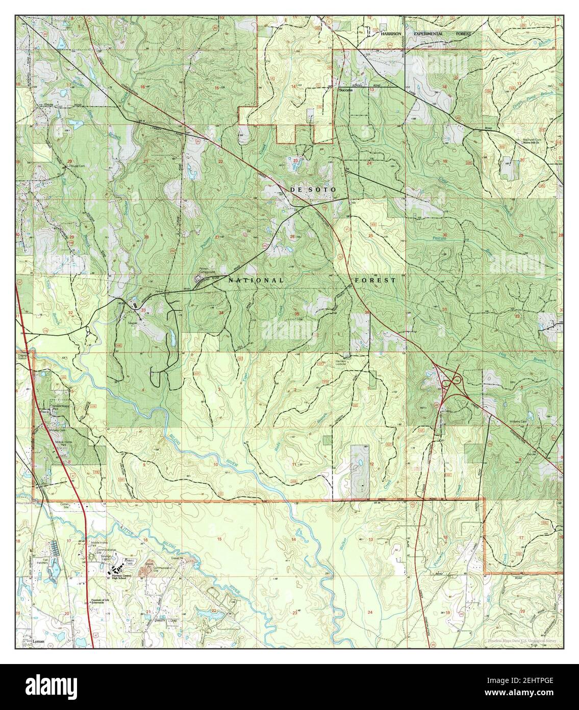 Success, Mississippi, map 2000, 124000, United States of America by