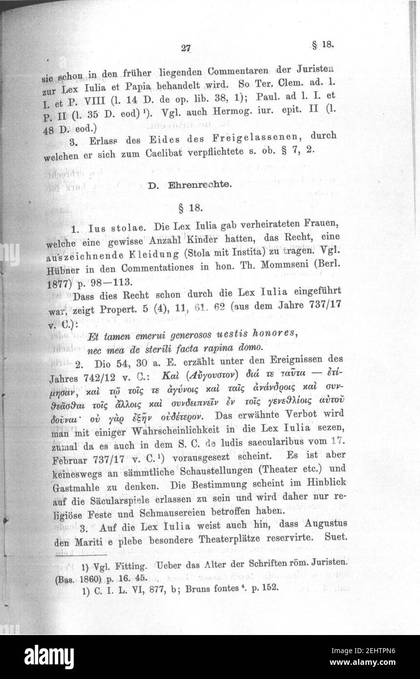 Paul Jörs Ueber das Verhältnis der Lex Iulia de maritandis ordinibus