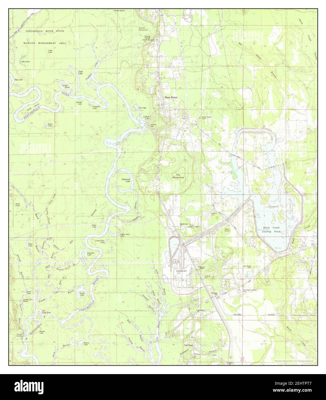 Map of three rivers Cut Out Stock Images & Pictures Alamy