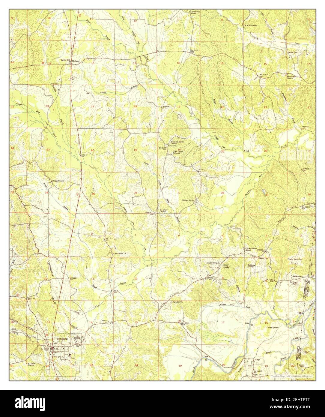 Map of tishomingo county hires stock photography and images Alamy