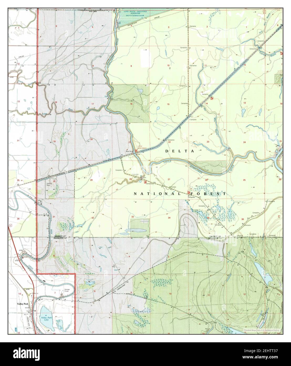 Valley Park, Mississippi, map 2000, 124000, United States of America