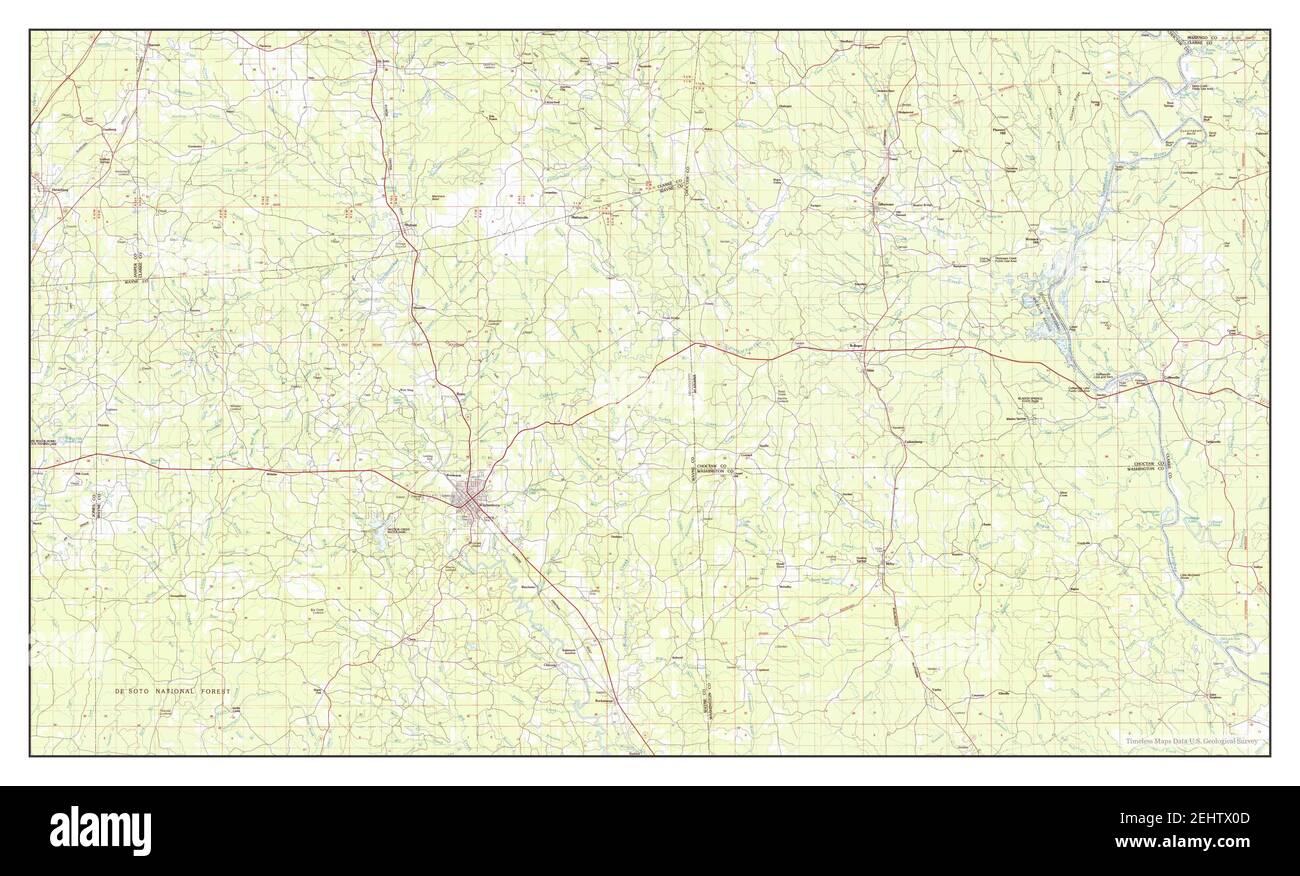 Waynesboro mississippi map hires stock photography and images Alamy