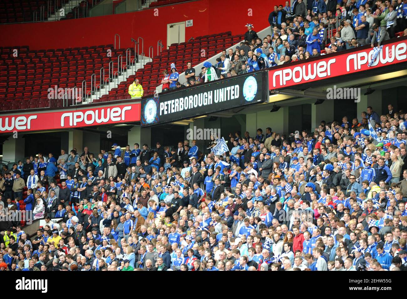 Football Huddersfield Town V Peterborough United Npower Football League One Play Off Final Old Trafford 10 11 29 5 11 Peterborough United Fans Mandatory Credit Action Images Adam Holt Stock Photo Alamy
