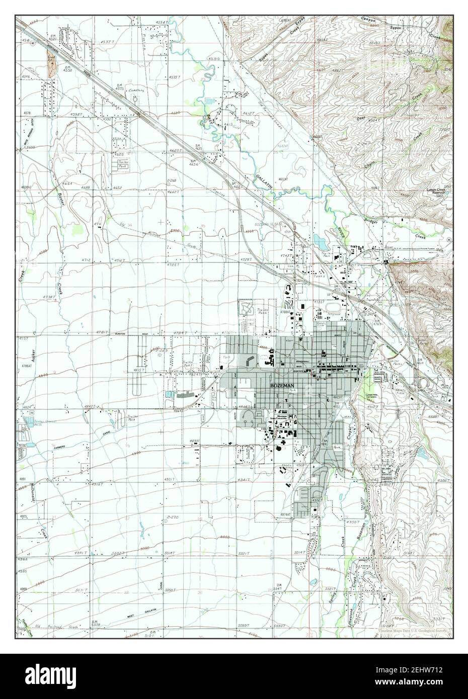 Bozeman Montana map 1987 1 24000 - Bozeman Montana Map 1987 124000 United States Of America By Timeless Maps Data Us Geological Survey 2EHW712