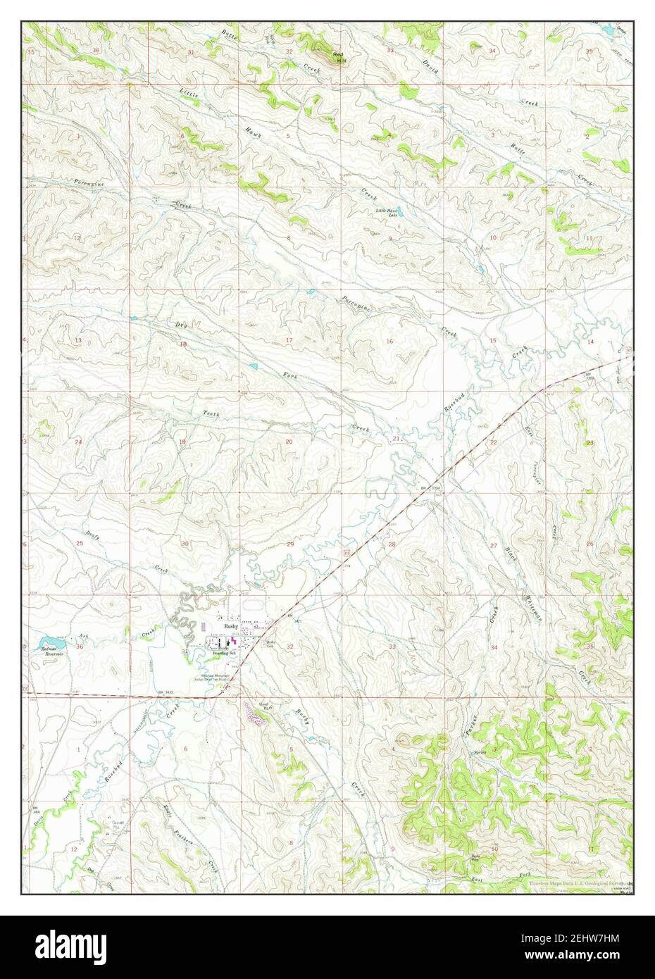 Busby montana map Cut Out Stock Images & Pictures - Alamy