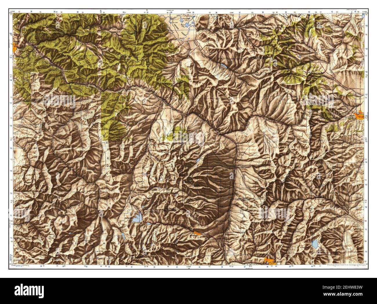 Map of butte montana hires stock photography and images Alamy