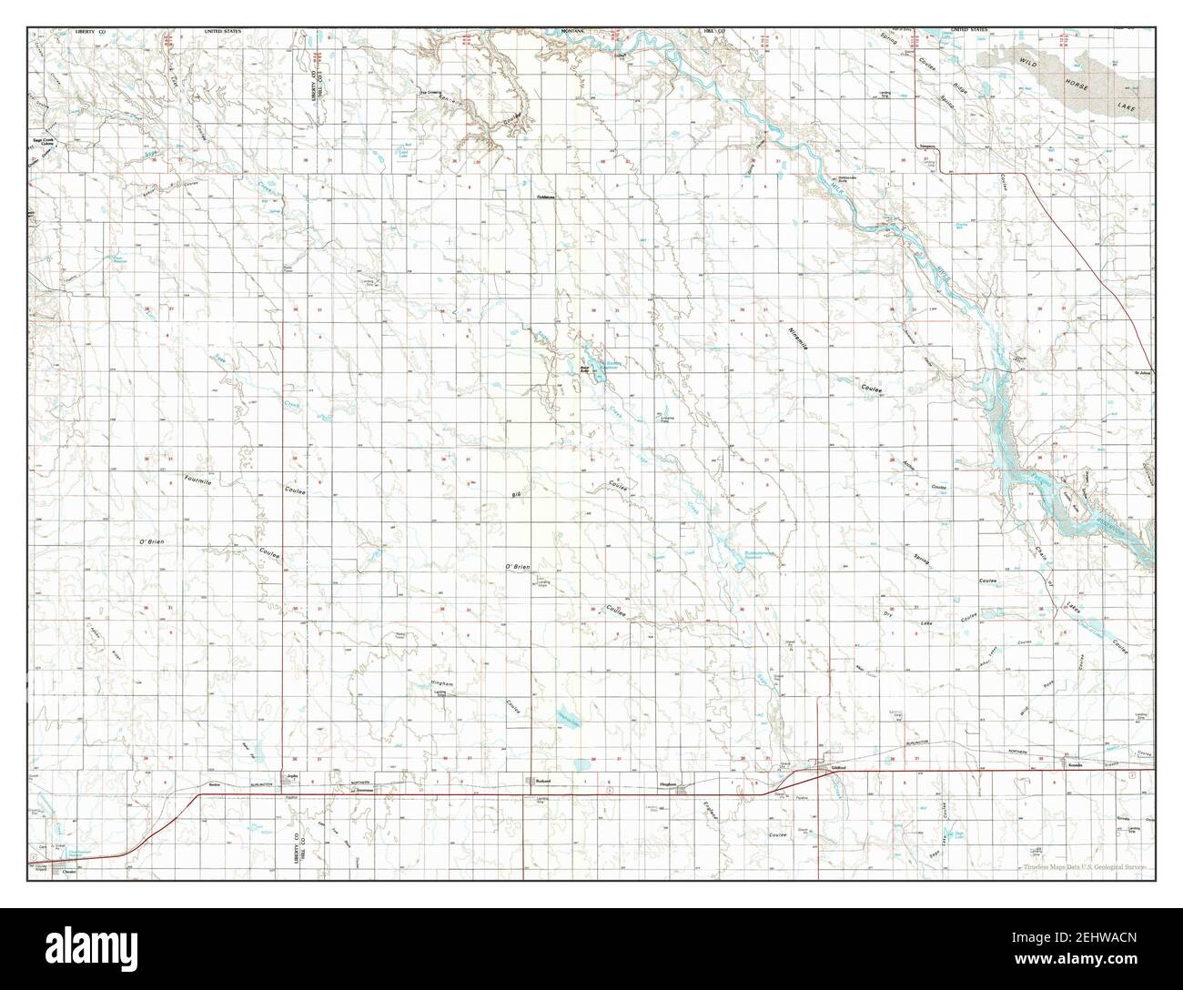 Chester, Montana, map 1984, 1100000, United States of America by