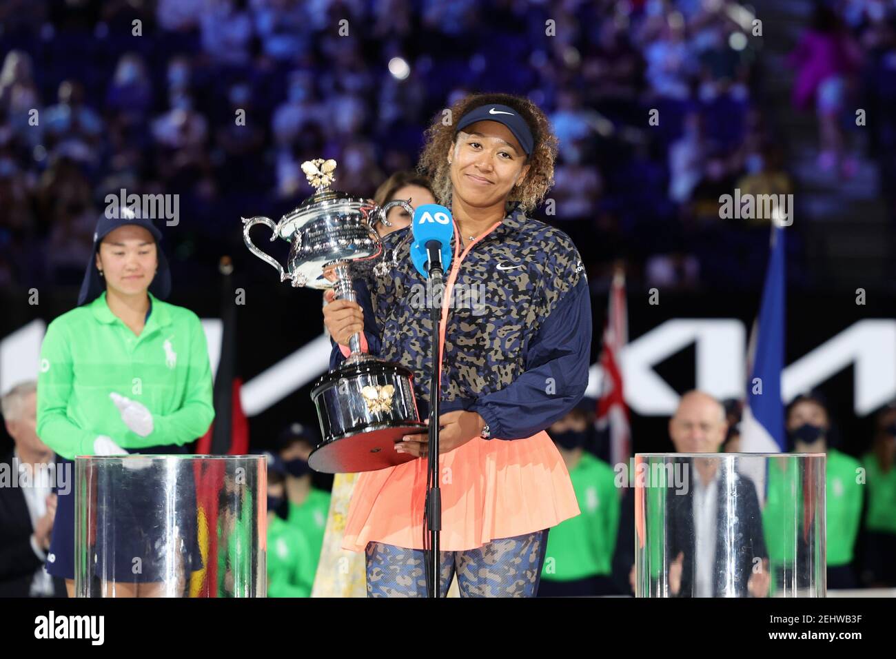 Melbourne, Australia. 20th Feb, 2021. 3rd seed Naomi OSAKA of Japan