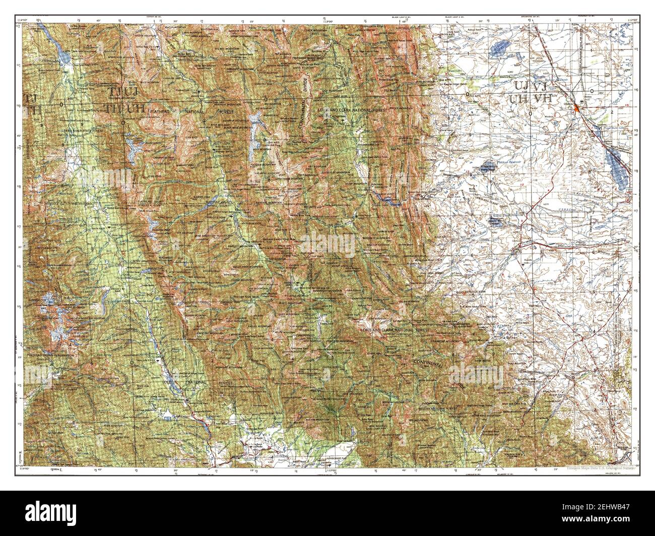 Choteau, Montana, map 1957, 1250000, United States of America by