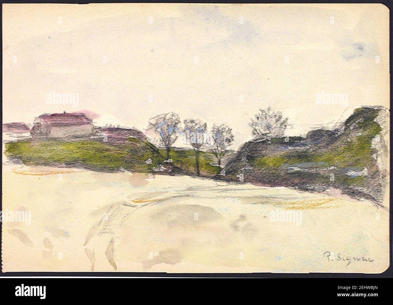 Paul Signac Landschaft Aquarell Stock Photo - Alamy