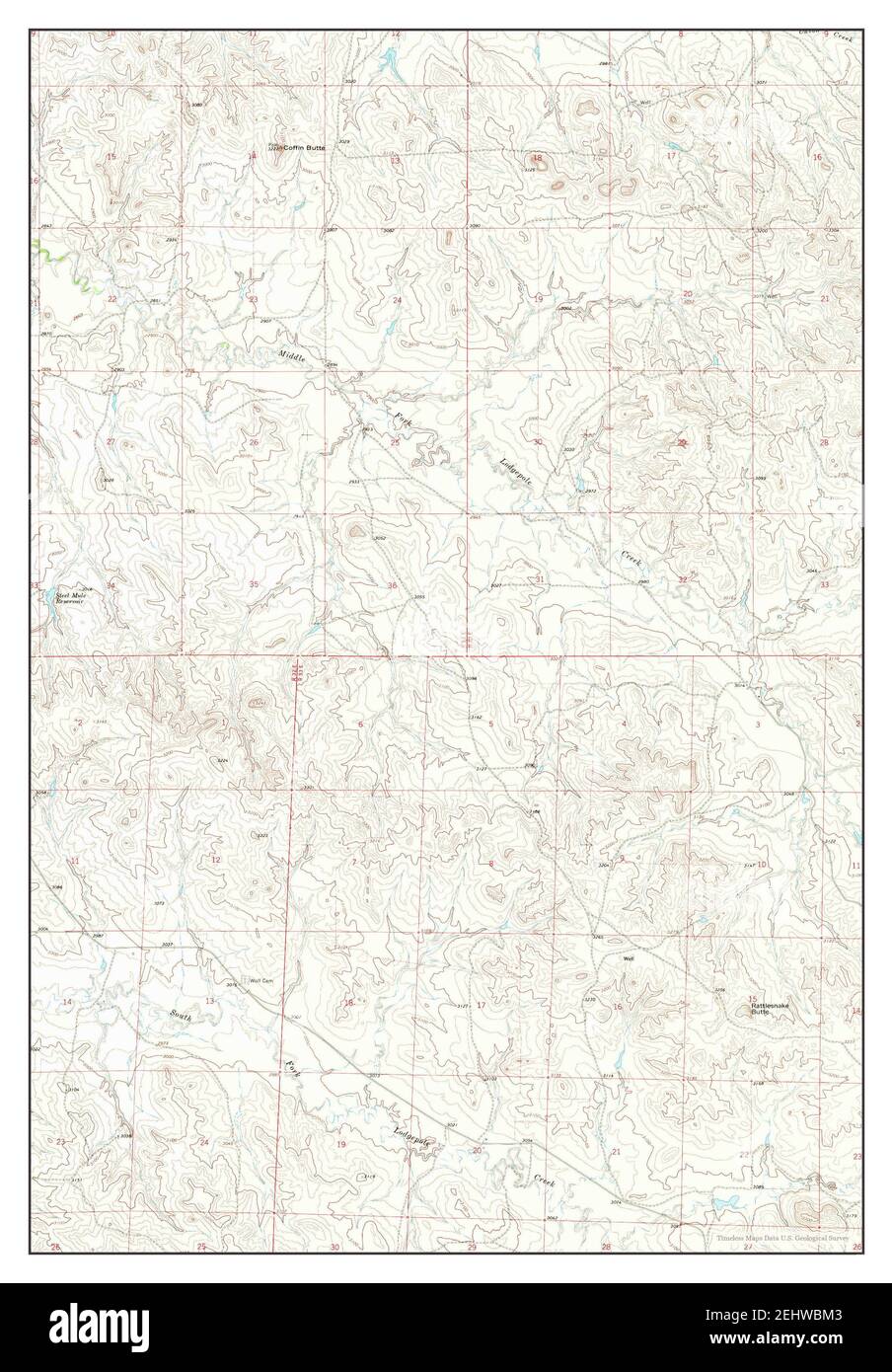 Coffin Butte Montana Map 1967 124000 United States Of America By Timeless Maps Data Us 0128