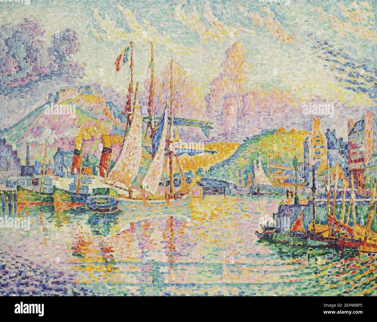 Paul signac cherbourg fort du roule Stock Photo - Alamy