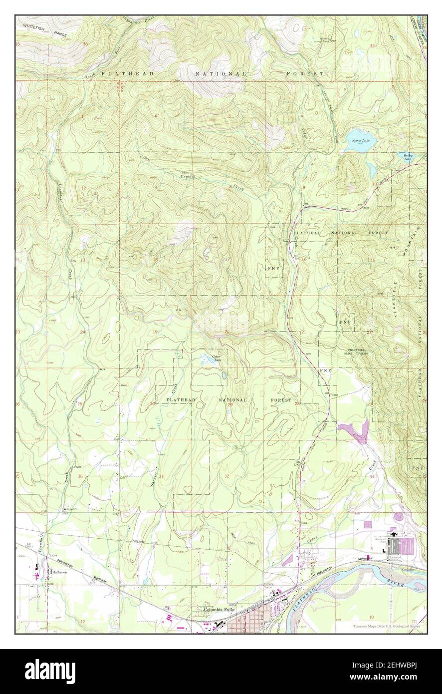 Columbia Falls Montana Map Columbia Falls North Montana Map 1962 1 24000 United States Of America By Timeless Maps Data U S Geological Survey Stock Photo Alamy