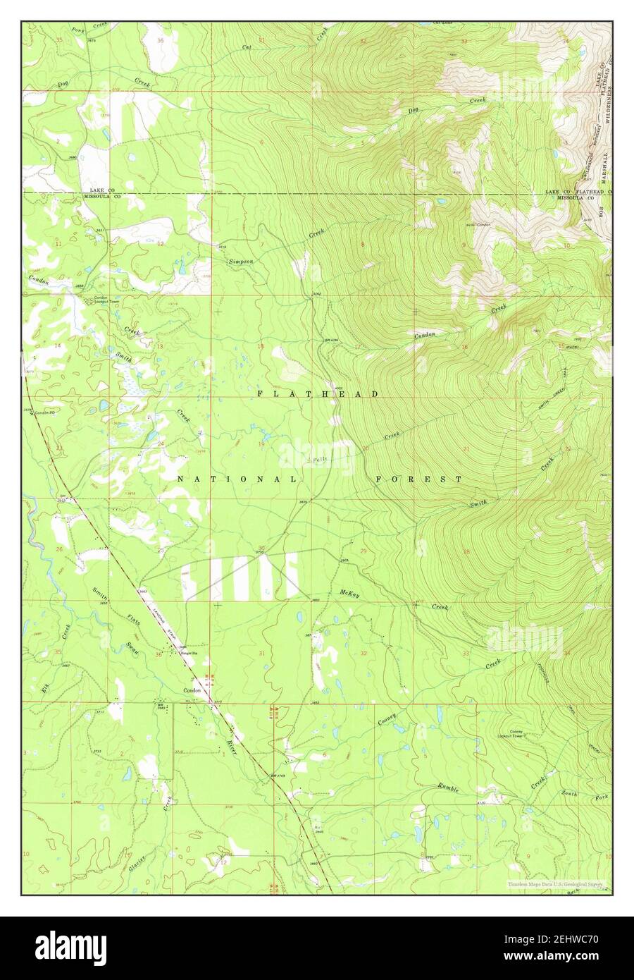 Condon montana map hires stock photography and images Alamy