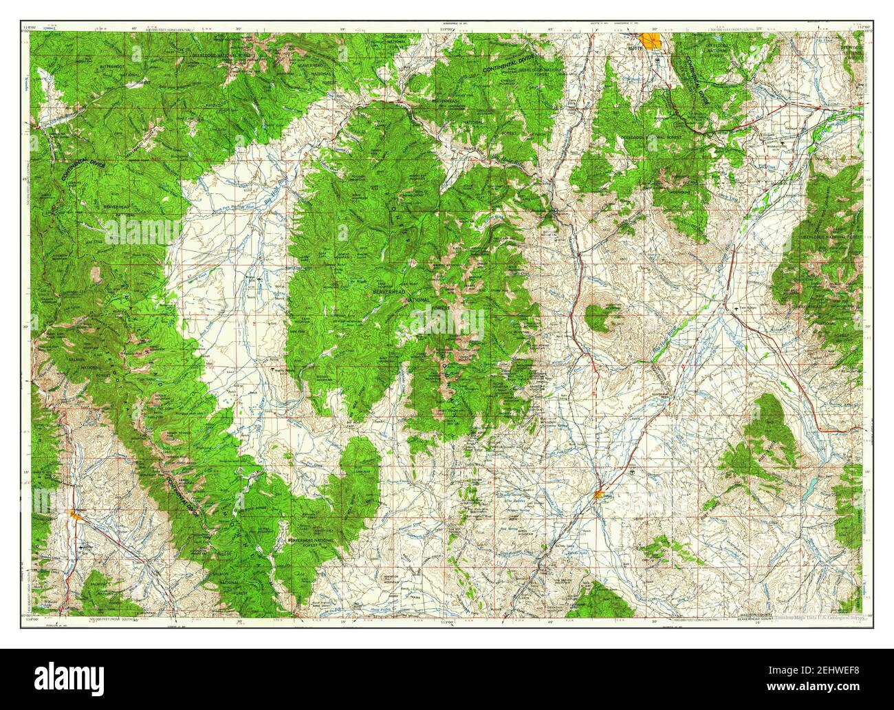 Dillon, Montana, map 1962, 1250000, United States of America by