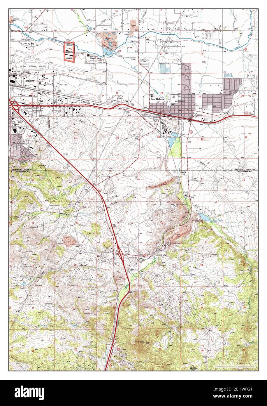 East helena montana map Cut Out Stock Images & Pictures Alamy