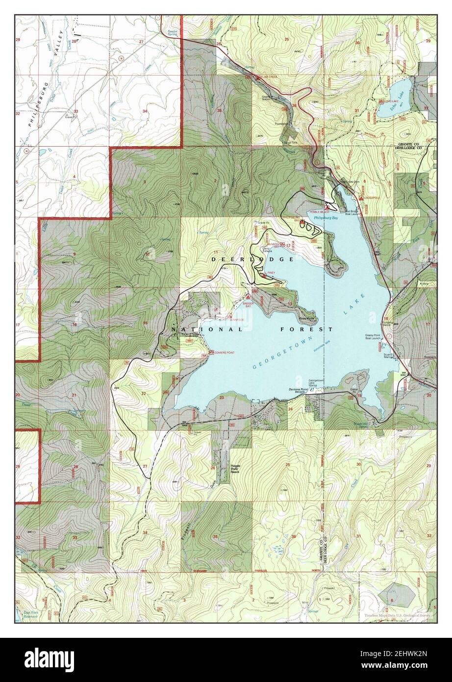 Georgetown Lake Montana Map Georgetown Lake Montana High Resolution Stock Photography And Images - Alamy