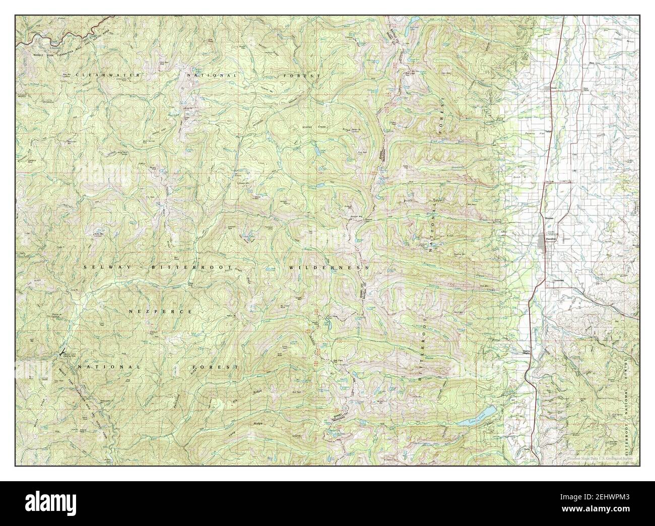 Hamilton, Montana, map 1980, 1:100000, United States of America by 