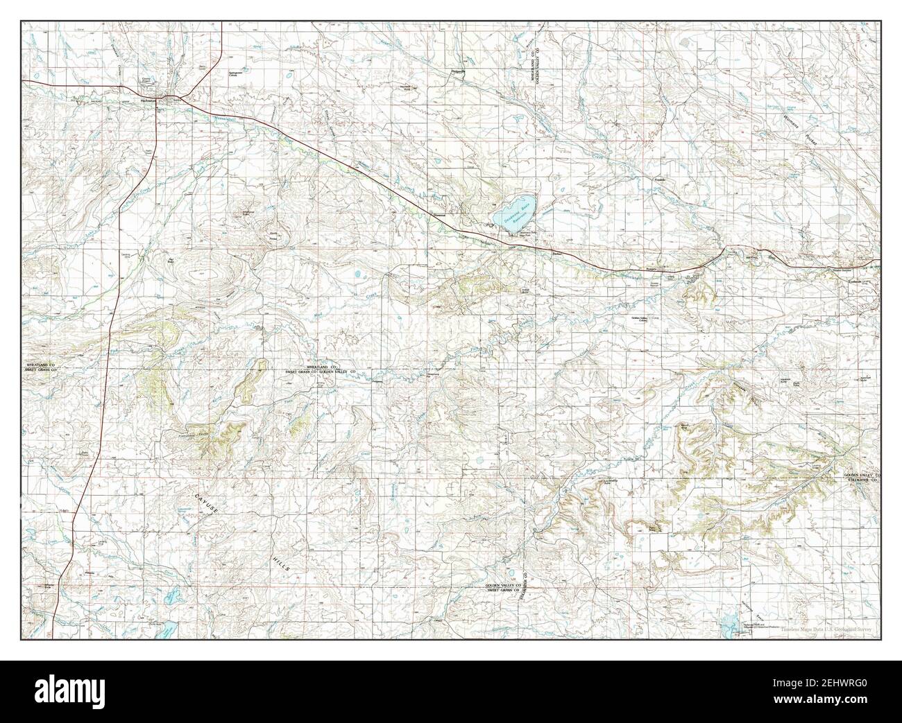 Harlowton, Montana, map 1993, 1100000, United States of America by