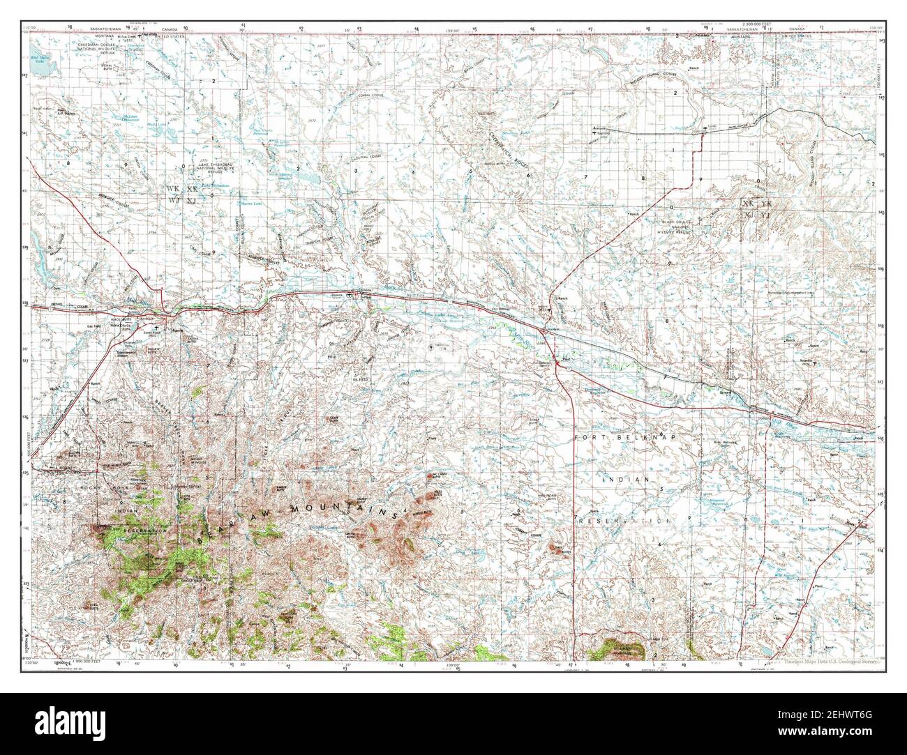 Havre, Montana, map 1953, 1250000, United States of America by
