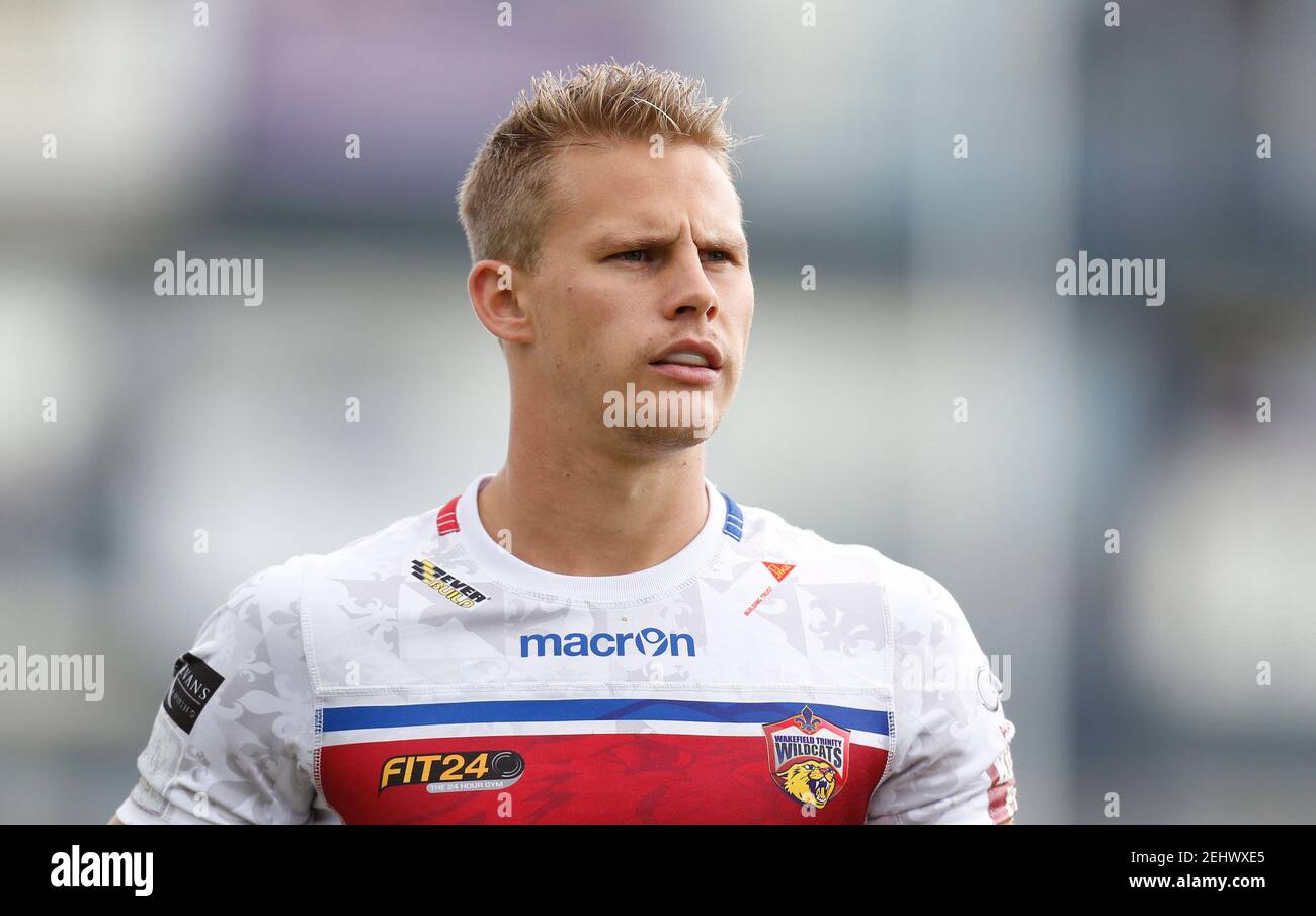 Rugby League - Wakefield Trinity Wildcats v Bradford Bulls - First Utility Super League Super 8s Qualifier - Rapid Solicitors Stadium - 15/8/15 Jacob Miller of Wakefield Trinity Wildcats Mandatory Credit: Action Images / Ed Sykes  EDITORIAL USE ONLY. Stock Photo