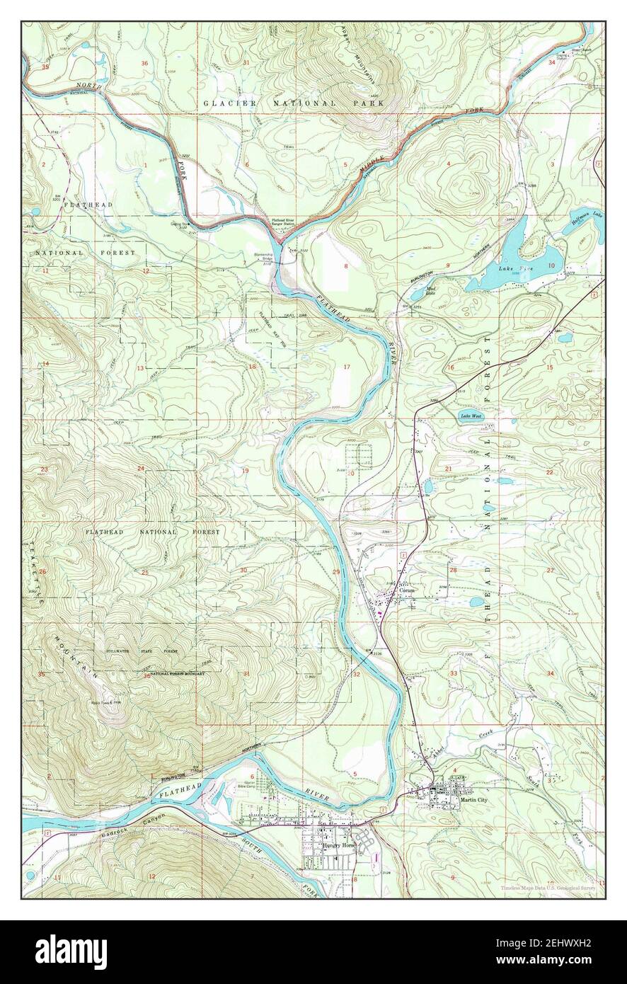 Hungry Horse Montana Map Hungry Horse, Montana, Map 1962, 1:24000, United States Of America By  Timeless Maps, Data U.s. Geological Survey Stock Photo - Alamy