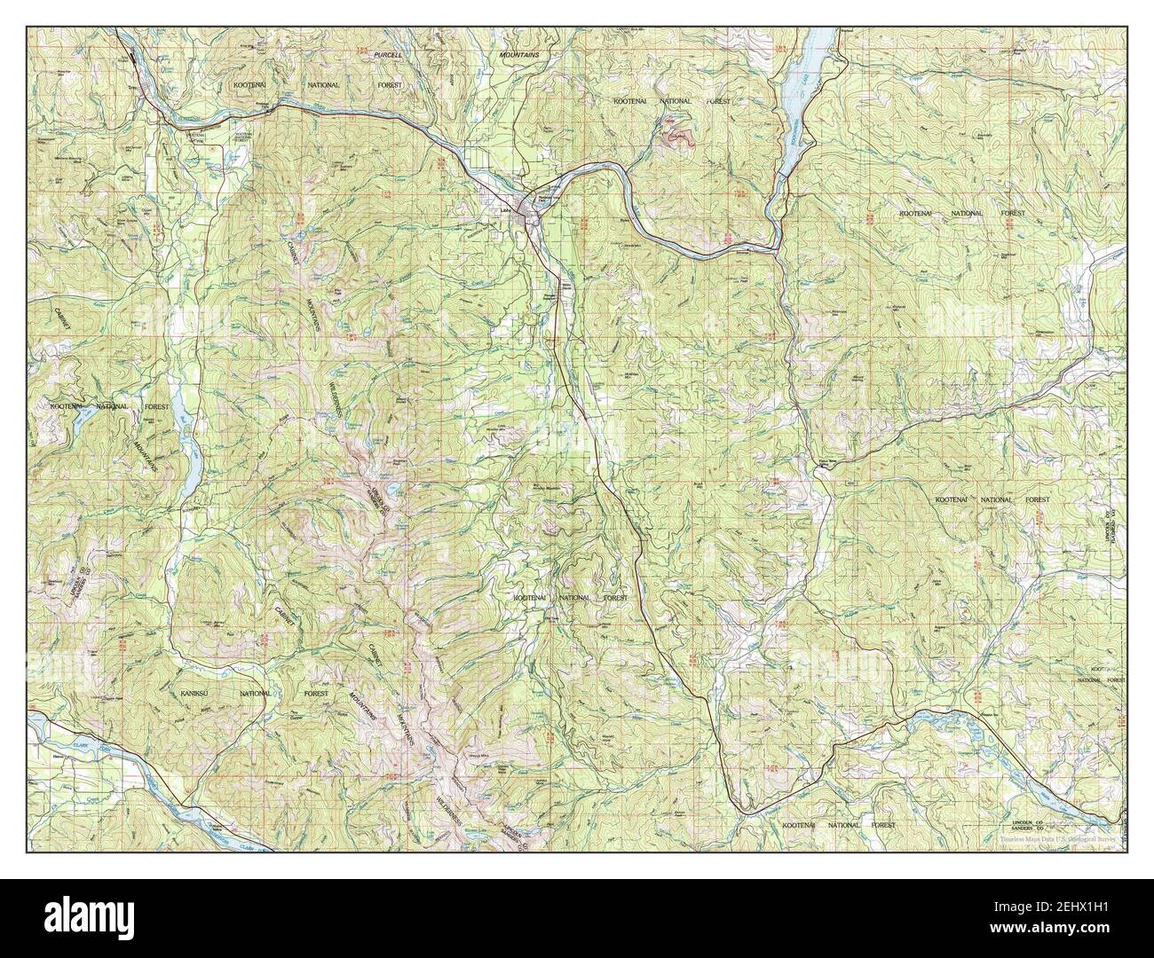 Libby, Montana, map 1978, 1100000, United States of America by
