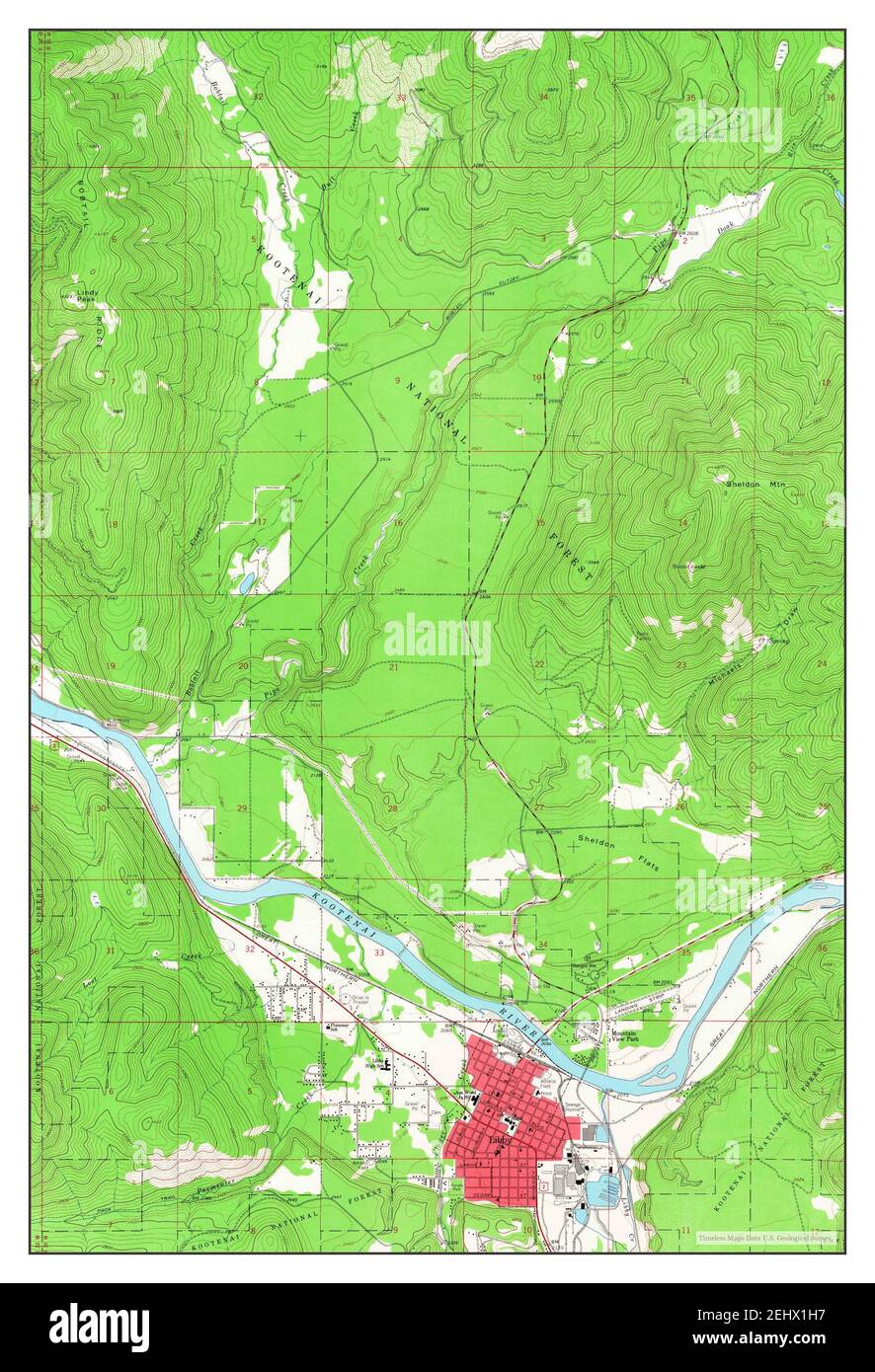 Map of libby montana hires stock photography and images Alamy