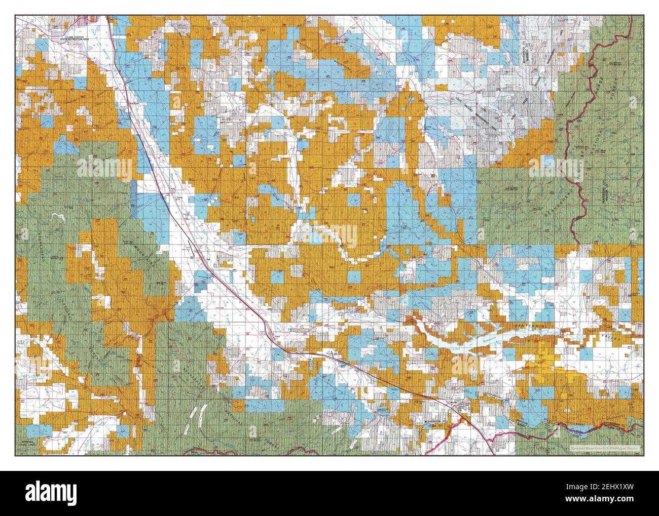 Lima, Montana, map 1992, 1100000, United States of America by Timeless Maps, data U.S
