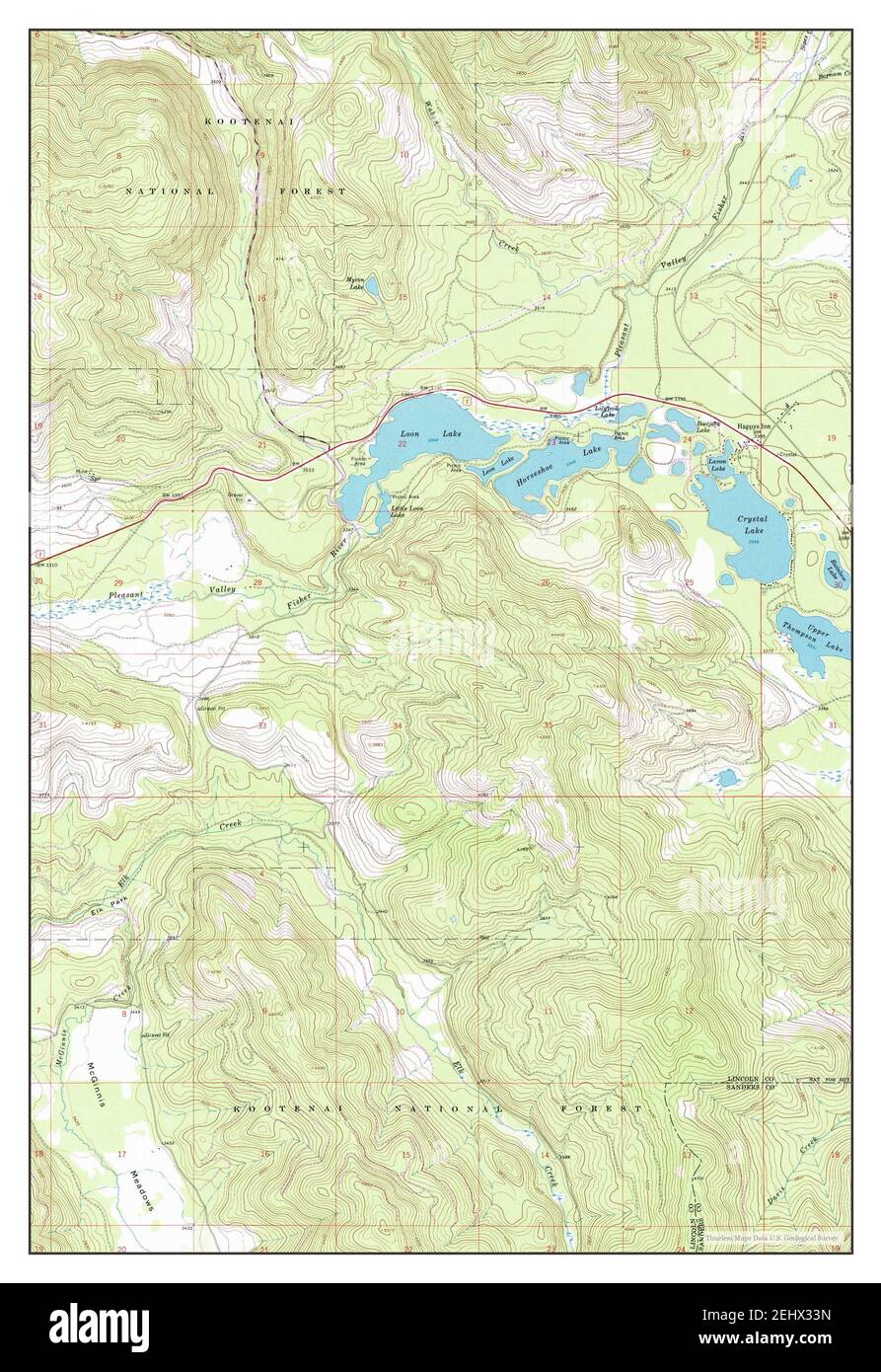 Map of loon lake hires stock photography and images Alamy