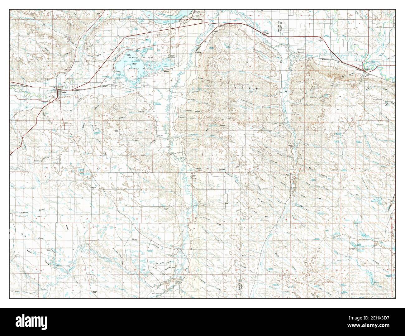 Map of malta montana Cut Out Stock Images & Pictures Alamy