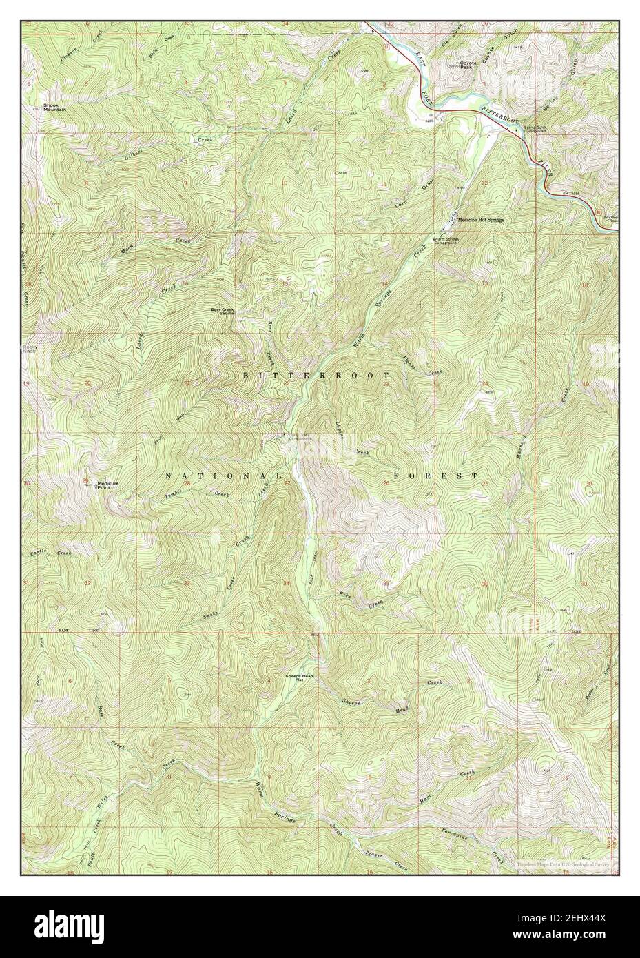 Map of hot springs montana hires stock photography and images Alamy