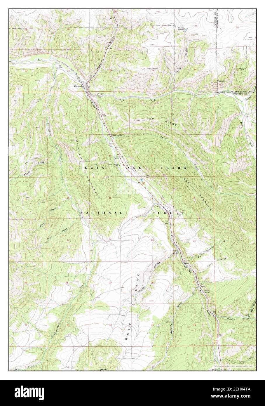 Map of monarch montana Cut Out Stock Images & Pictures Alamy