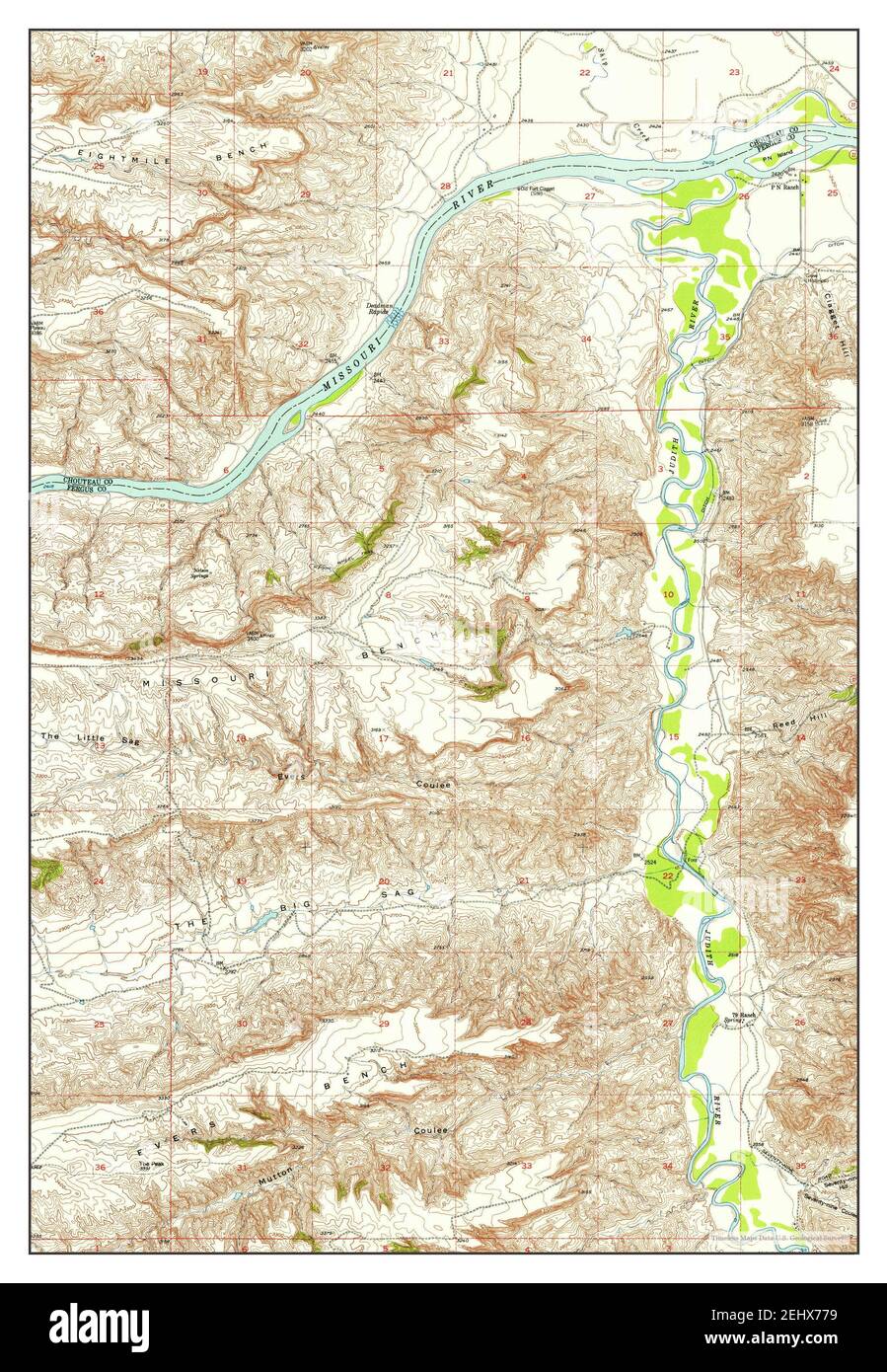 P N Ranch, Montana, map 1954, 1:24000, United States of America by ...
