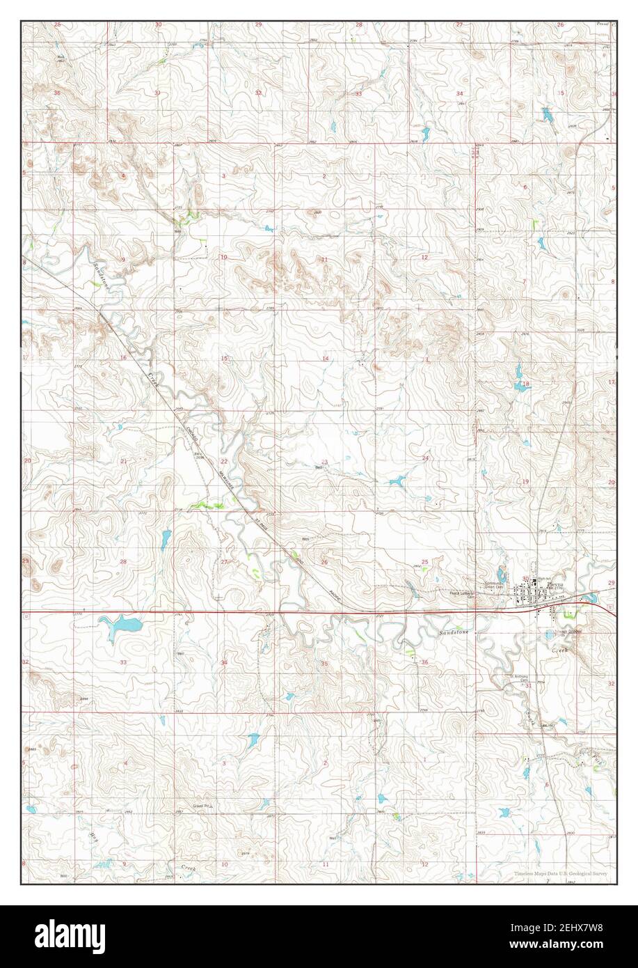Plevna, Montana, map 1981, 124000, United States of America by Timeless Maps, data U.S