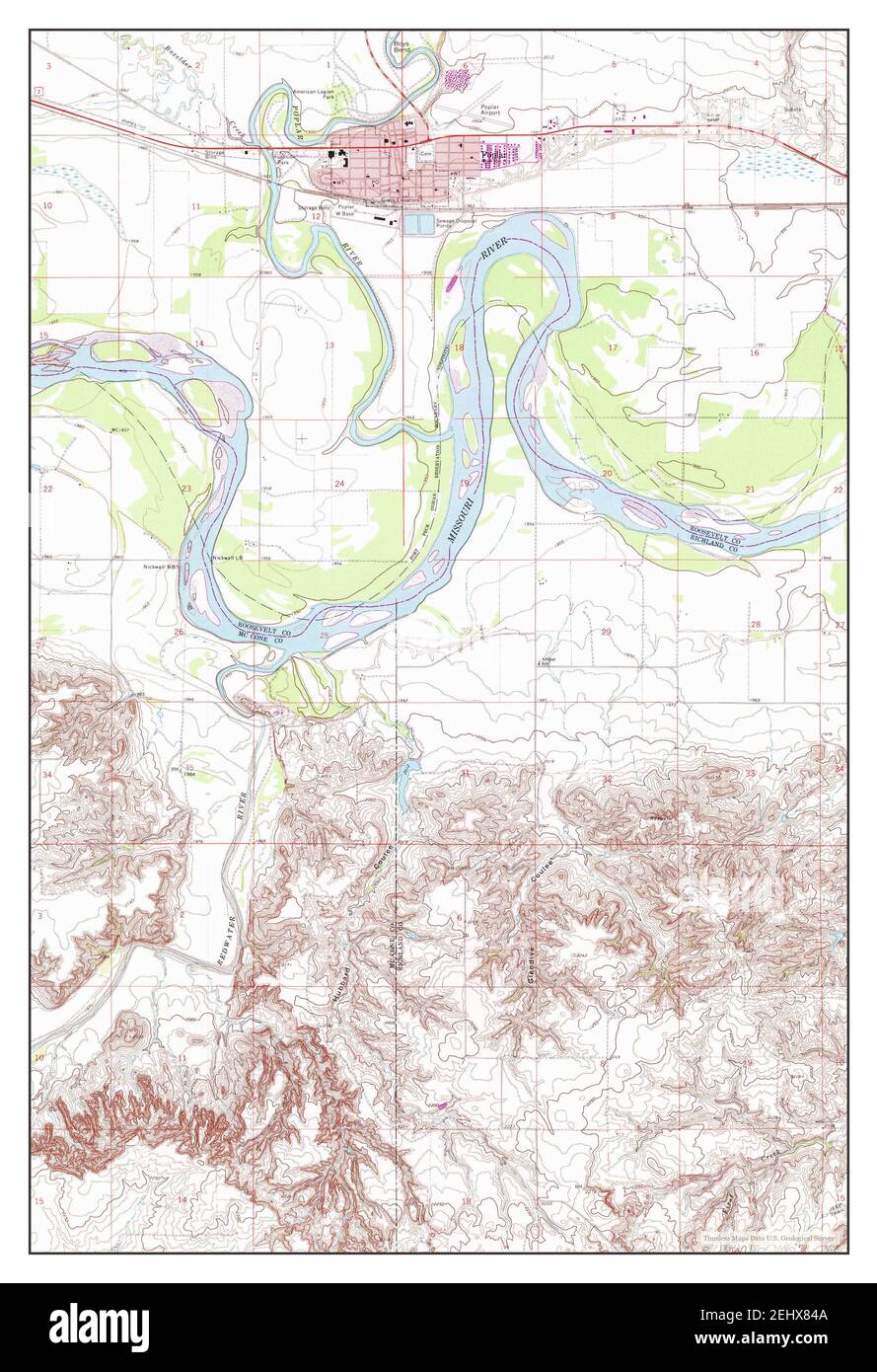 Poplar montana map hires stock photography and images Alamy