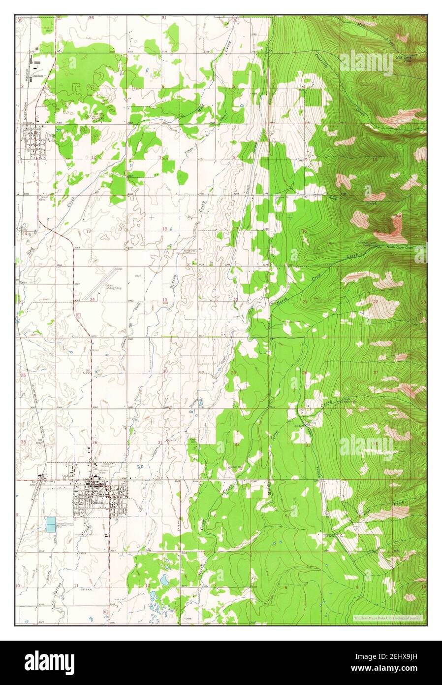 Ronan, Montana, map 1964, 124000, United States of America by Timeless