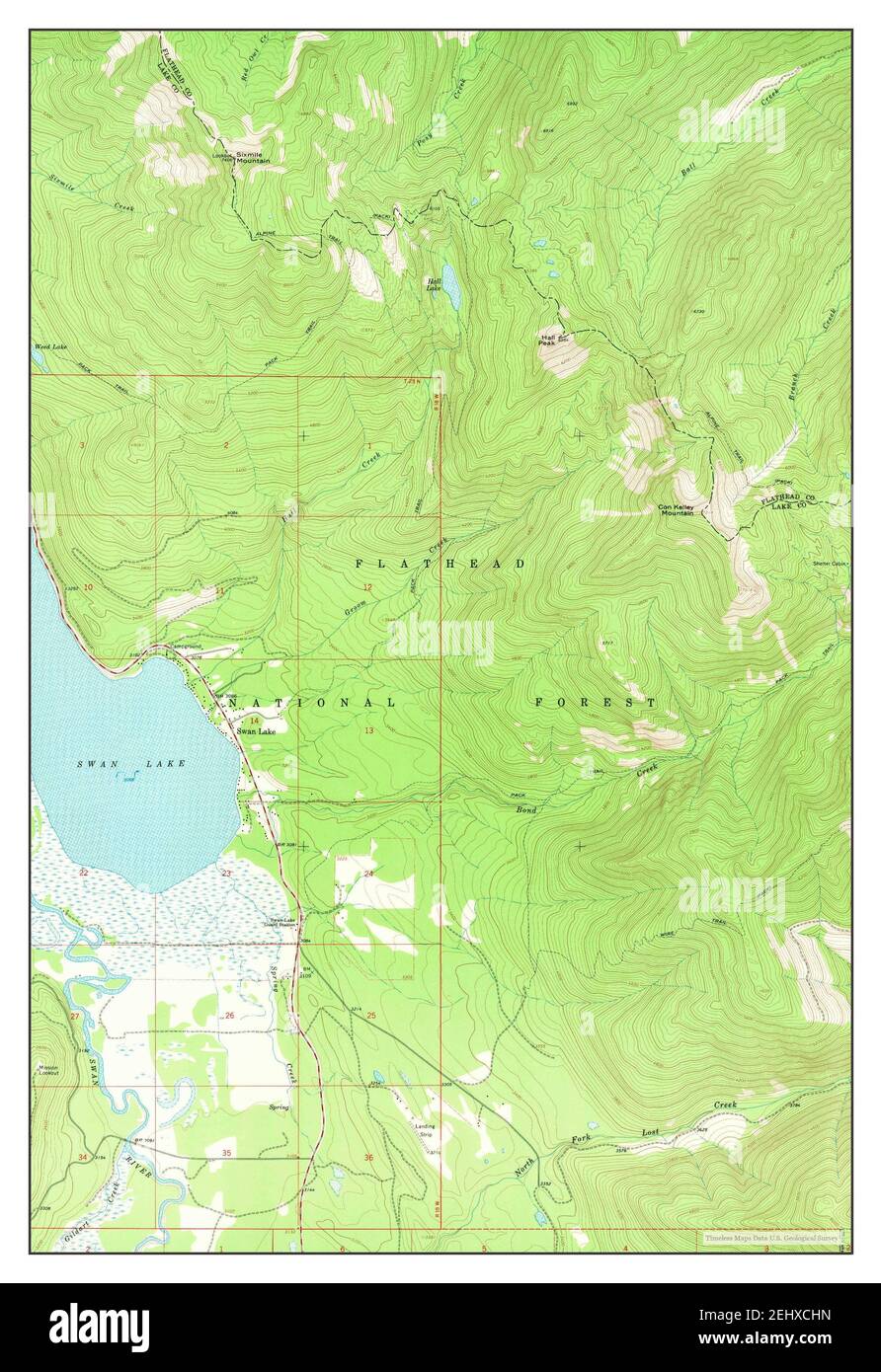 Swan Lake Montana Map Swan Lake, Montana, Map 1965, 1:24000, United States Of America By Timeless  Maps, Data U.s. Geological Survey Stock Photo - Alamy