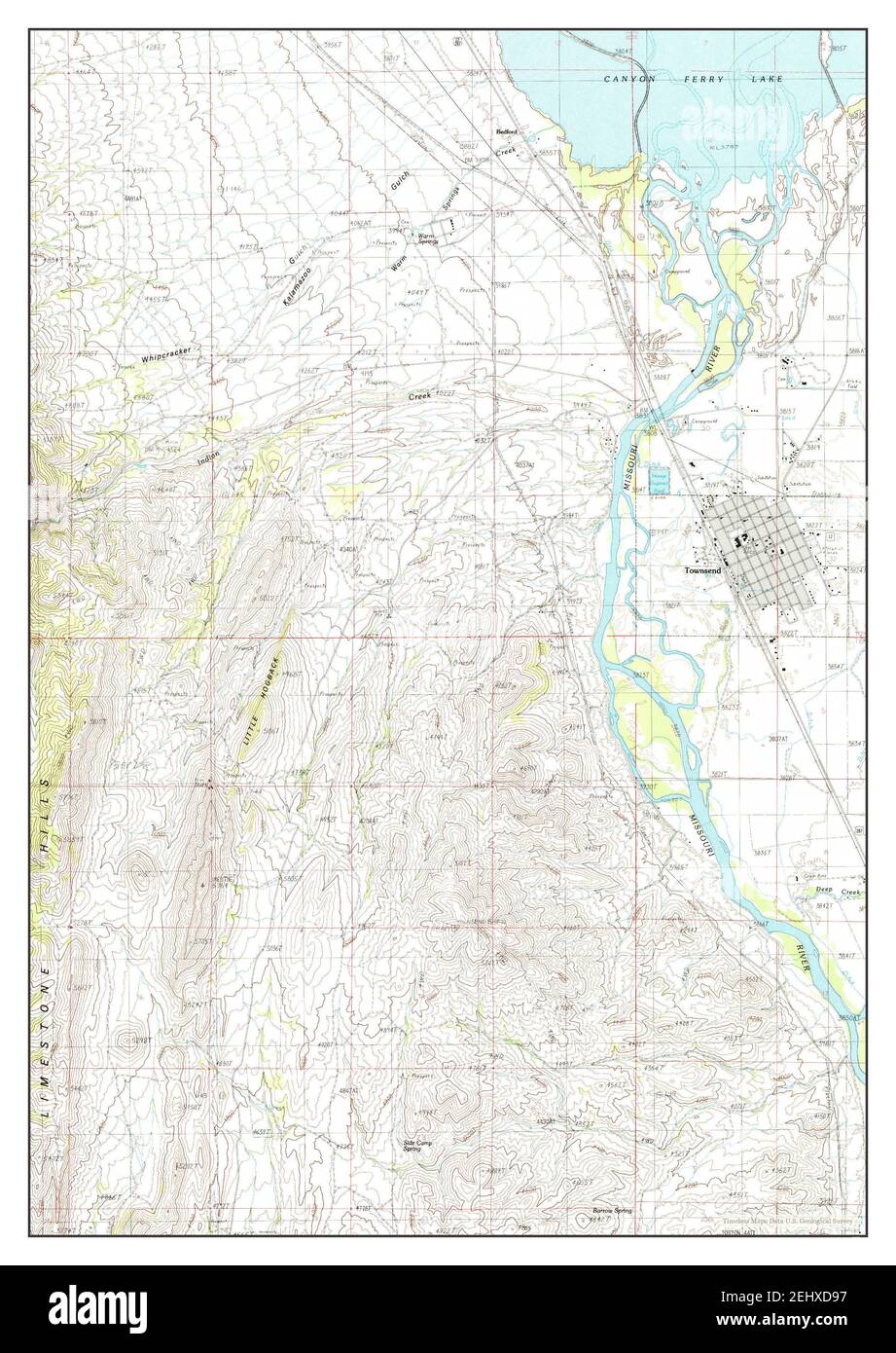 Map of townsend montana hires stock photography and images Alamy