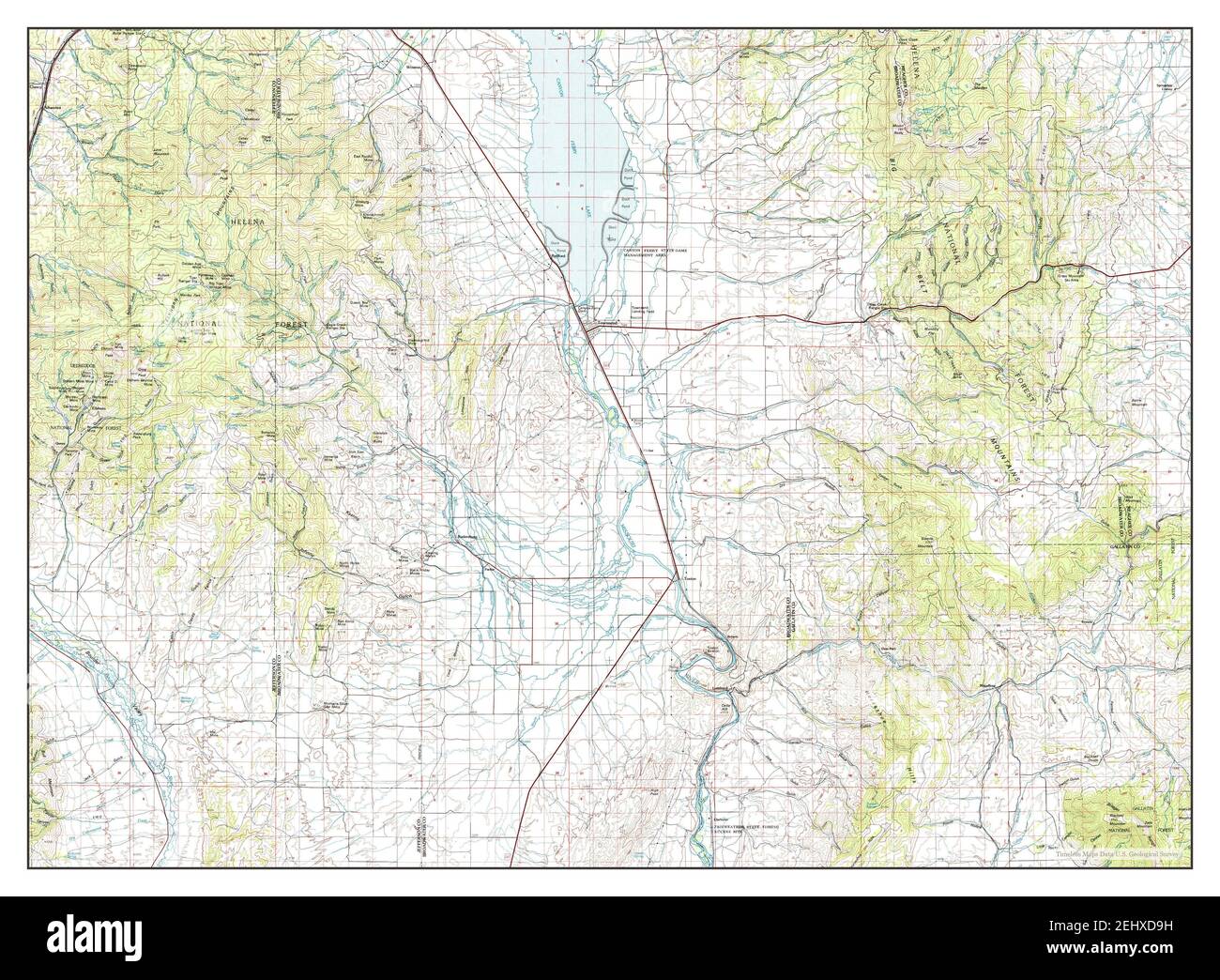 Map of townsend montana hi-res stock photography and images - Alamy