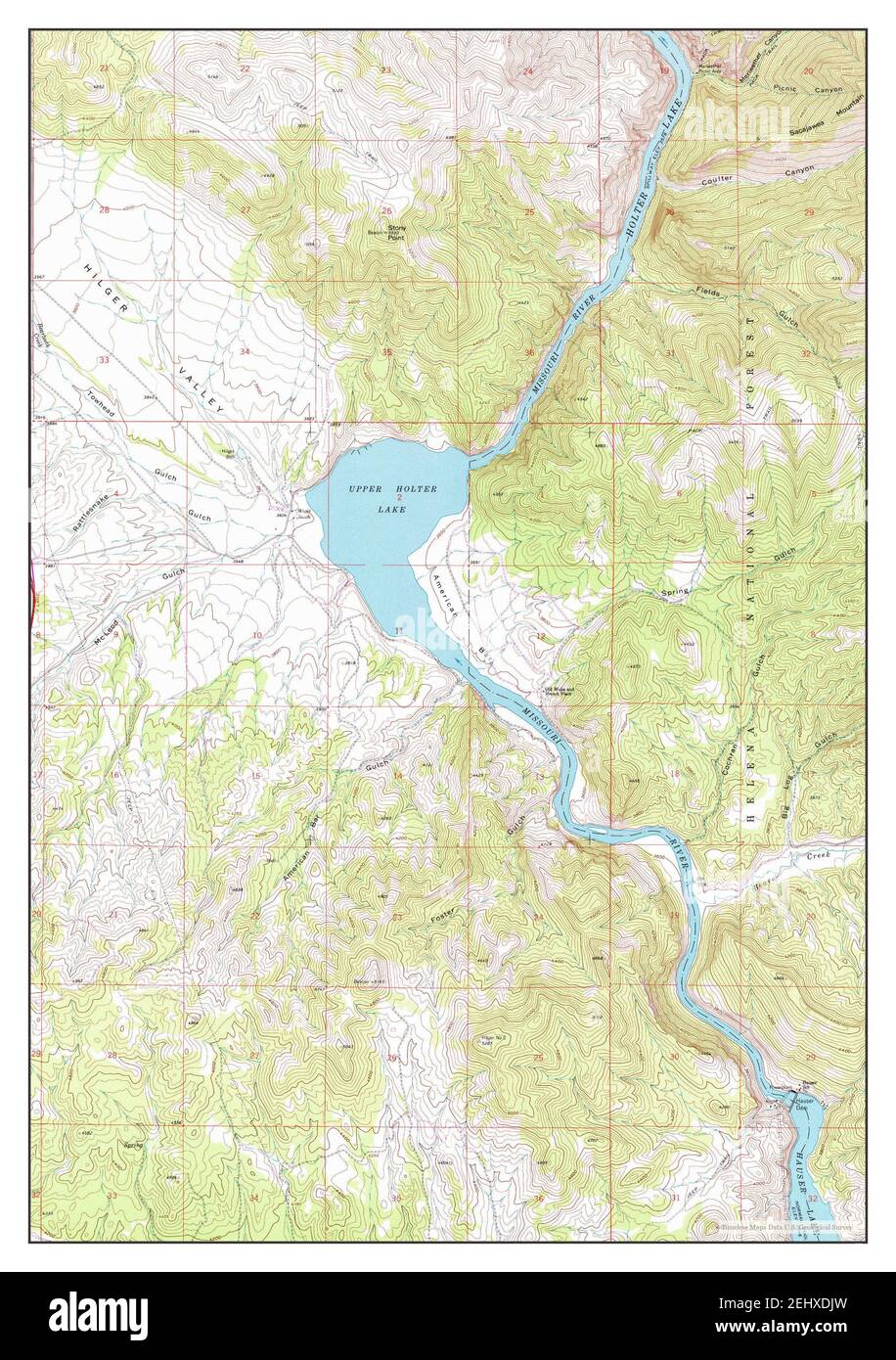 Upper Holter Lake Montana Map 1962 124000 United States Of America By Timeless Maps Data Us Geological Survey 2EHXDJW 
