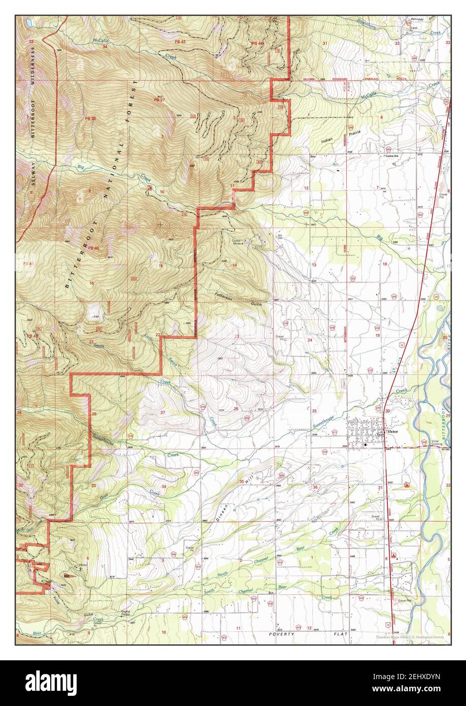 Victor montana map Cut Out Stock Images & Pictures - Alamy